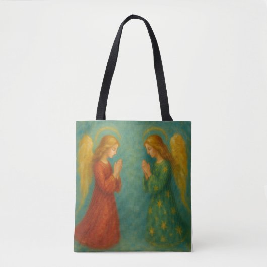 Tasje 'Twee engelen biddend' Tote Bag (Voorkant)
