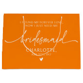 Tasje voor aanzoek aan bruidsmeisjes voor bruid-sq (Voorkant)