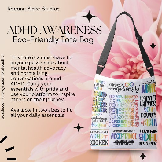 Tasje voor bewustzijn van ADHD en geestelijke gezo Crossbody Tas