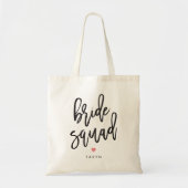 Tasje voor bruidsmeisjes bewerkbare kleur bruiloft tote bag (Voorkant)