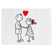 Tasje voor cadeau voor leuke koppels - aanpasbaar (Voorkant)