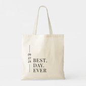Tasje voor de beste bruiloft ooit tote bag (Achterkant)