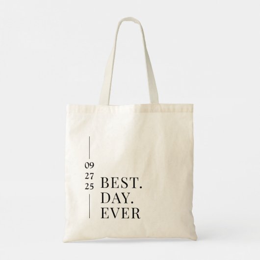 Tasje voor de beste bruiloft ooit tote bag (Achterkant)