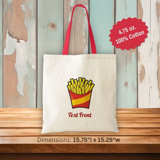 Tasje voor friet tote bag