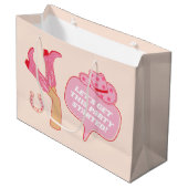 Tasje voor het Laatste Disco Rodeo Bruidsfeest Cad (Voorkant Gekanteld)