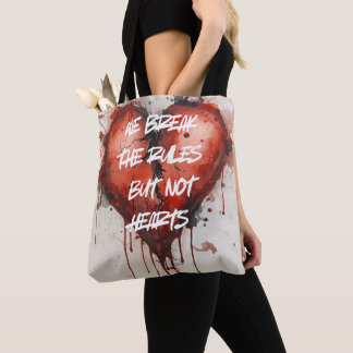 tasje voor het overtreden van regels tote bag