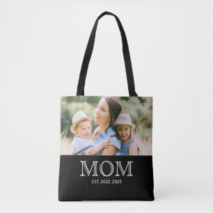 Tasje voor Moeder met Zwarte Foto Tote Bag