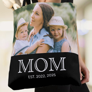 Tasje voor Moeder met Zwarte Foto Tote Bag