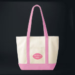Tasje voor Moeder van de Bruid Tote Bag<br><div class="desc">Dit tasje wordt getoond in natuurlijke en roze kleur met een moeder van de bruid print.
Pas deze tas aan of koop hem zoals hij is.</div>