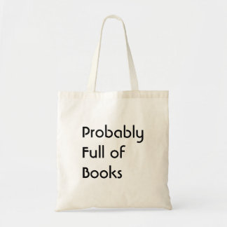 Tasje Waarschijnlijk Vol Boeken Tote Bag
