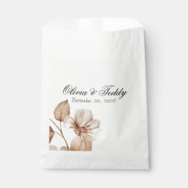 Tasjes als bruiloftsgeschenk in landelijke romanti bedankzakje