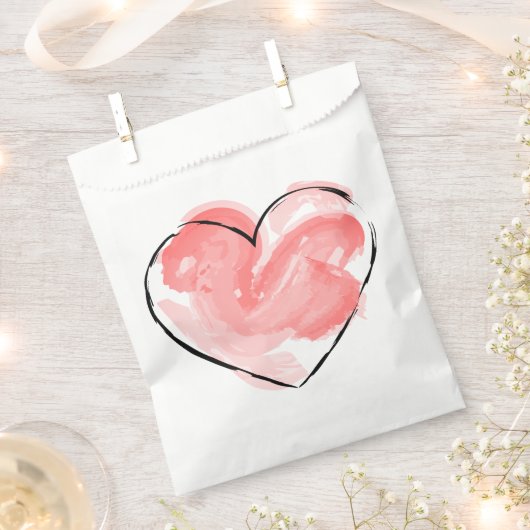 Tasjes Met Cute Hart Bedankzakje (Geknipt)