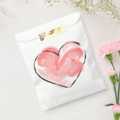 Tasjes Met Cute Hart Bedankzakje (Gezegeld)