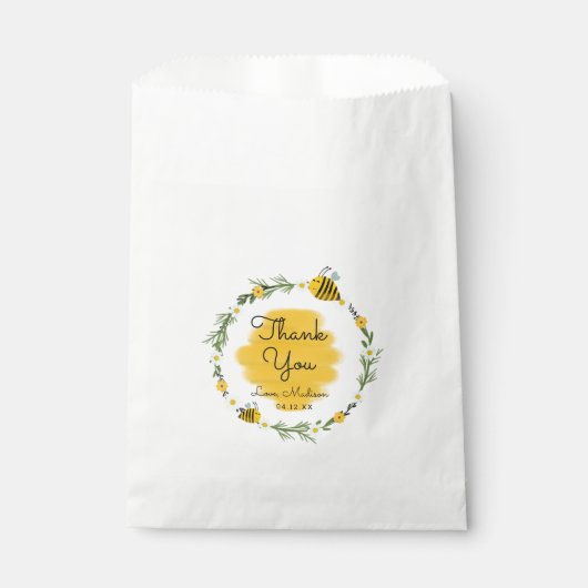 Tasjes met hommels als feestfavoriet | Bijendag Bedankzakje (Voorkant)