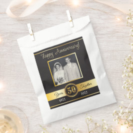 Tasjes voor 50ste verjaardagsfeestje bedankzakje