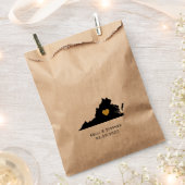 Tasjes voor huwelijksgunsten uit Virginia, cadeaut Bedankzakje (Geknipt)