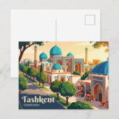 Tasjkent, Oezbekistan Briefkaart (Voorkant / Achterkant)