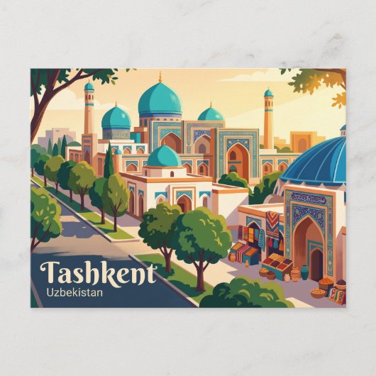 Tasjkent, Oezbekistan Briefkaart (Voorkant)