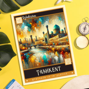 Tasjkent, Oezbekistan    schilderij Briefkaart