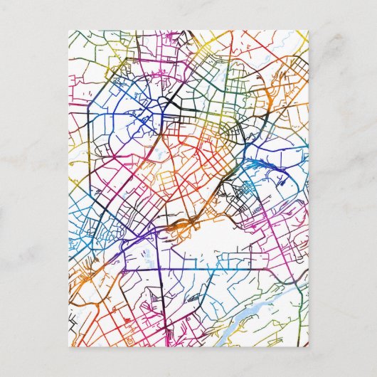 Tasjkent Oezbekistan Stadsplattegrond Briefkaart (Voorkant)