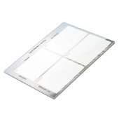 Task Priority and planner Matrix (mountain) Notitieblok (Schuin)