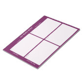 Task Priority and planner Matrix (purple/magenta) Notitieblok (Schuin)
