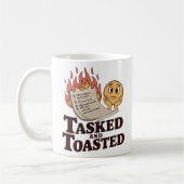 Tasked and Toasted | Werkplekchaos met Humor Koffiemok (Links)