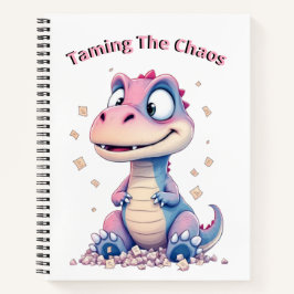 Taskosaurus Rex | Cute Dinosaur Takenlijst ontwerp Notitieboek