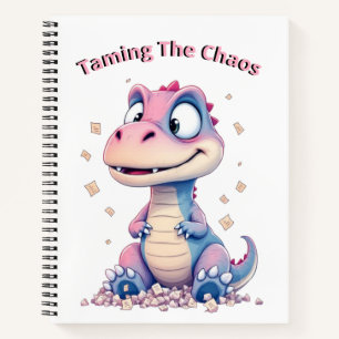 Taskosaurus Rex Cute Dinosaur Takenlijst ontwerp Notitieboek