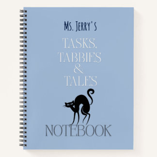 Tasks, Tabbies & Tales Custom Name Notitieboek