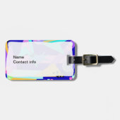 Taslabel met wild patroon uit de jaren 80 bagagelabel (Voorkant horizontaal)