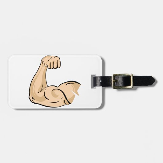 Taslabels met Armusculatuur Bagagelabel (Voorkant horizontaal)