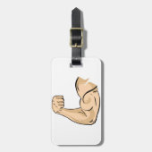 Taslabels met Armusculatuur Bagagelabel (Voorkant verticaal)