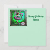 ~ TASMA ~ Gelukkige verjaardag ~ Bloemenmeisje ~ (Achterkant)