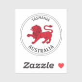 Tasmaanse badge (Australië) Classic Round Sticker (Vel)
