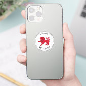 Tasmaanse badge (Australië) Classic Round Sticker (Telefoon)