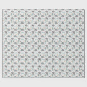 Tasmaanse duivel Baby Pastel Waterverf Patroon Cadeaupapier (Vlak)