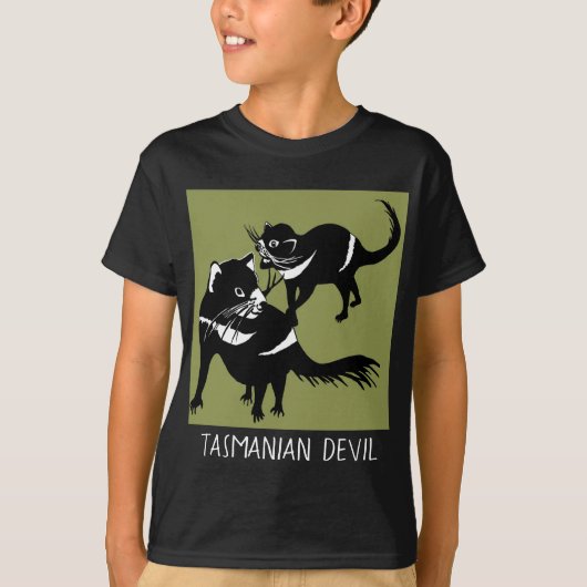 Tasmaanse duivel - bedreigd t-shirt (Voorkant)
