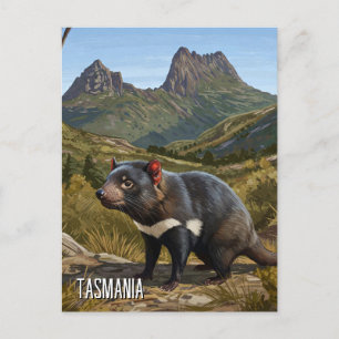Tasmaanse Duivel Cradle Mountain Reizen Briefkaart