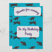 Tasmaanse Duivel Dankjewel Kaart (Voorkant / Achterkant)