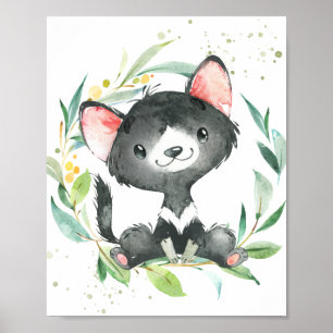 Tasmaanse duivel-Eucalyptus-Kinder wandkunst Poster