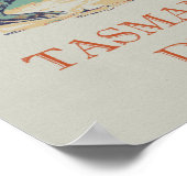 Tasmaanse duivel, iconisch dier Tasmanie Australië Poster (Hoek)