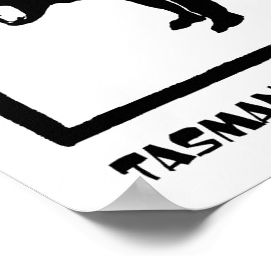 Tasmaanse duivel in een Tutu Poster (Hoek)