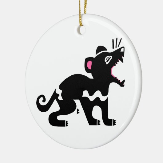 Tasmaanse duivel keramisch Ornament (Links)