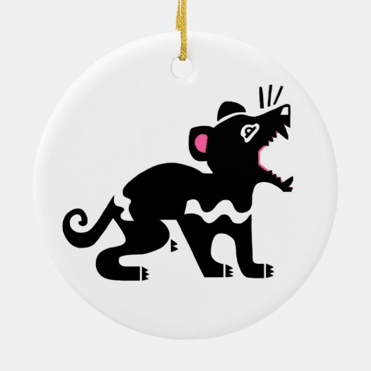 Tasmaanse duivel keramisch Ornament (Achterkant)