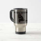 Tasmaanse duivel koffie reisbeker (Voorkant links)