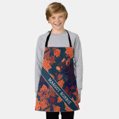 Tasmaanse duivel retro kleurrijk patroon schort (Gedragen)