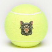 Tasmaanse duivel tennisballen (Achterkant)