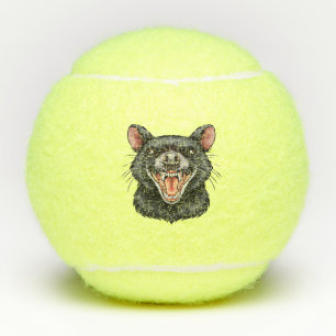 Tasmaanse duivel tennisballen