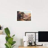Tasmaanse Gorge (w/c) Poster (Thuiskantoor)